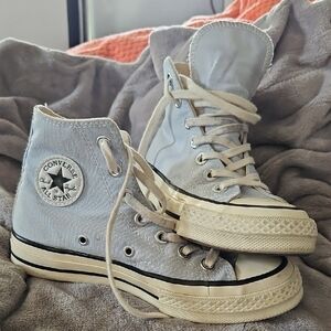 Converse Light Blue High-Top Sneakers